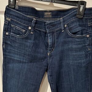 Citizens Of Humanity Dark Blue Straight Leg Jeans